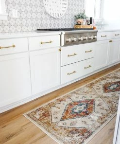 Well Woven Oliver Vintage Medallion Aztec Rust Cream Rug By Rebecca Propes