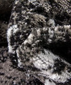 Well Woven Thiva Vintage Oriental Floral Pattern Black Rug Global