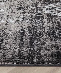 Well Woven Thiva Vintage Oriental Floral Pattern Black Rug Global