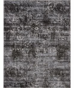 Well Woven Global Thiva Vintage Oriental Floral Pattern Grey Rug