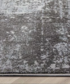 Well Woven Global Thiva Vintage Oriental Floral Pattern Grey Rug