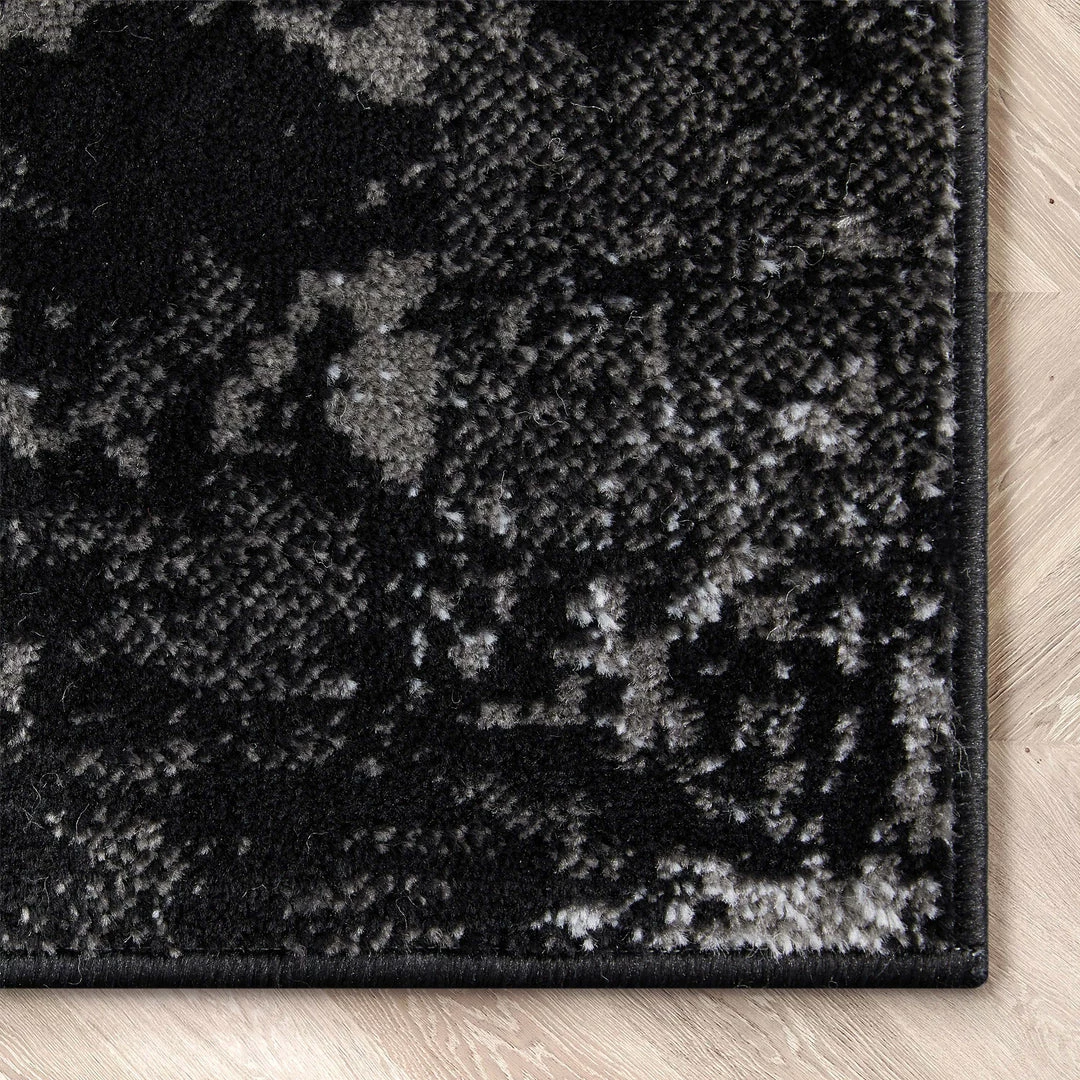 Well Woven Patras Vintage Oriental Medallion Black Rug 4 Well Woven Patras Vintage Oriental Medallion Black Rug