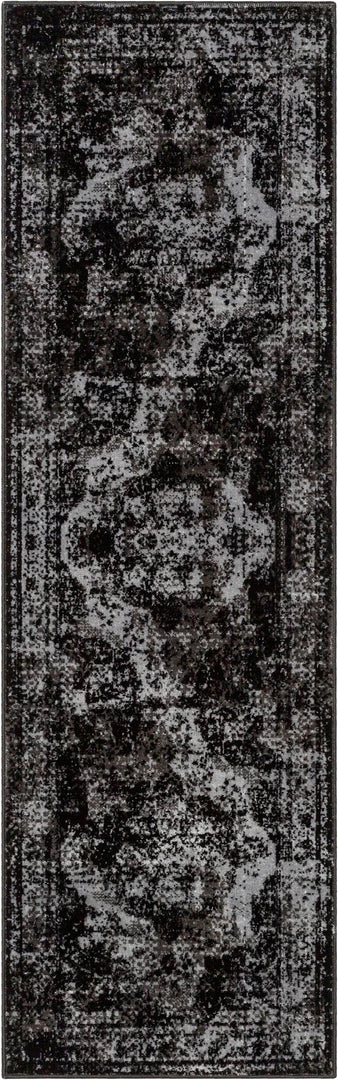 Well Woven Patras Vintage Oriental Medallion Black Rug 10 Well Woven Patras Vintage Oriental Medallion Black Rug