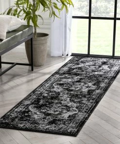 Well Woven Patras Vintage Oriental Medallion Black Rug 25 Well Woven Patras Vintage Oriental Medallion Black Rug