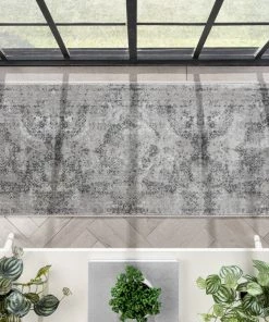 Well Woven Global Patras Vintage Oriental Medallion Grey Rug