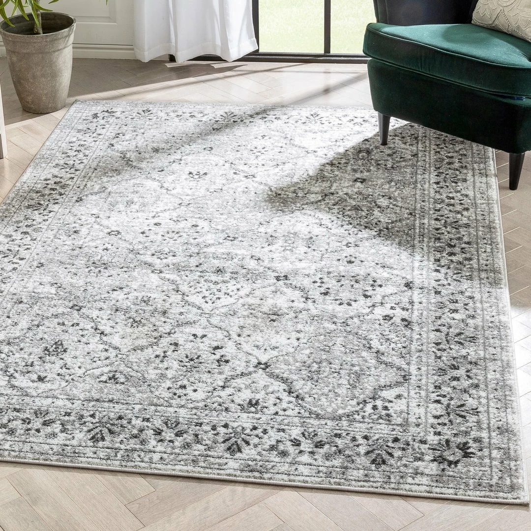 Well Woven Global Argos Modern Vintage Lattice Ivory Grey Rug 1 Well Woven Global Argos Modern Vintage Lattice Ivory Grey Rug