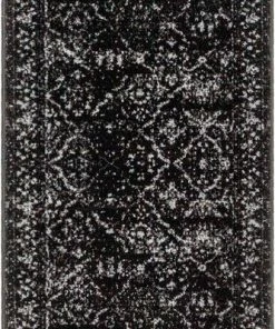 Well Woven Argos Modern Vintage Lattice Black Rug