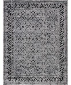 Well Woven Global Argos Modern Vintage Lattice Grey Rug