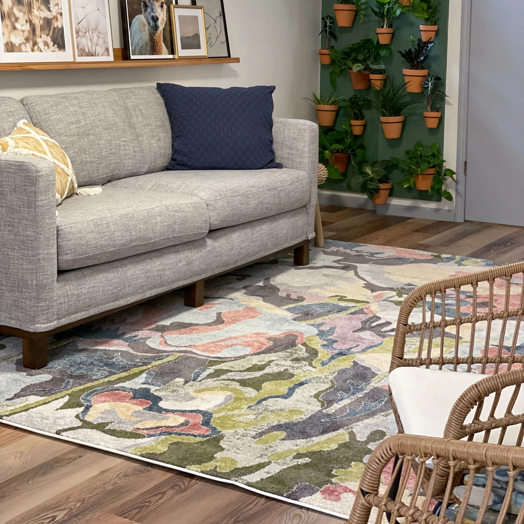 Well Woven Posy Vintage Floral Blue Blush Rug Global 6 Well Woven Posy Vintage Floral Blue Blush Rug Global