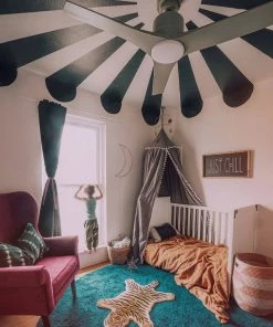 Well Woven Shag Plain Dark Blue Modern Solid Round Rug