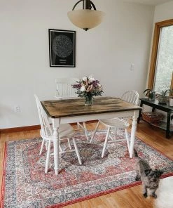 Well Woven Global Alisha Crimson Traditional Medallion Distressed Rug