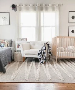 Well Woven Global Brigida Coastal Geometric Beige High-Low Flat-Weave Rug By Chill Rugs