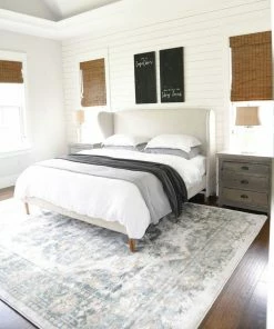 Well Woven Maxwell Vintage Modern Blue Rug Global