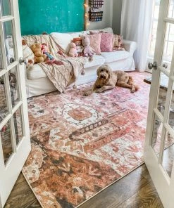 Well Woven Elizabeth Global Vintage Patchwork Pattern Blush Pink Rug 22 Well Woven Elizabeth Global Vintage Patchwork Pattern Blush Pink Rug