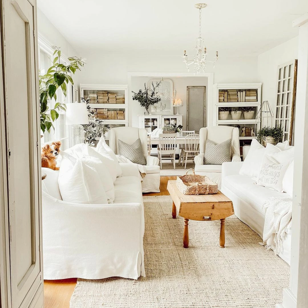 Well Woven Boucle Hand-Woven Jute Rug Farmhouse Solid Pattern Off-White Chunky-Textured Rug