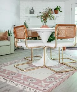 Well Woven Global Kaya Southwestern Tribal Medallion Blush Kilim-Style Rug