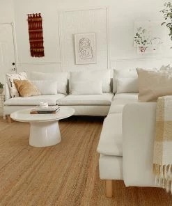 Well Woven Jute + Natural Laylani Farmhouse Jute Rug Hand-Braided Basket Weave Jute Rug Solid Pattern Natural/Gray Color 29 Well Woven Jute + Natural Laylani Farmhouse Jute Rug Hand-Braided Basket Weave Jute Rug Solid Pattern Natural/Gray Color