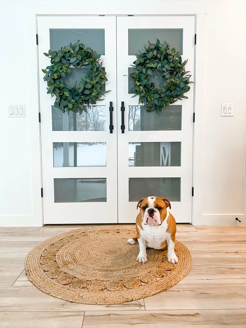 Well Woven Jute + Natural Oleana Farmhouse Jute Rug Hand-Woven Basket Weave Jute Rug Geometric Pattern Natural Color 8 Well Woven Jute + Natural Oleana Farmhouse Jute Rug Hand-Woven Basket Weave Jute Rug Geometric Pattern Natural Color