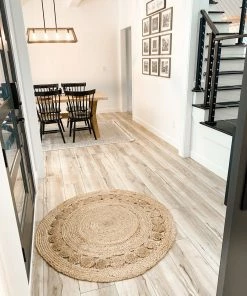 Well Woven Jute + Natural Oleana Farmhouse Jute Rug Hand-Woven Basket Weave Jute Rug Geometric Pattern Natural Color 23 Well Woven Jute + Natural Oleana Farmhouse Jute Rug Hand-Woven Basket Weave Jute Rug Geometric Pattern Natural Color