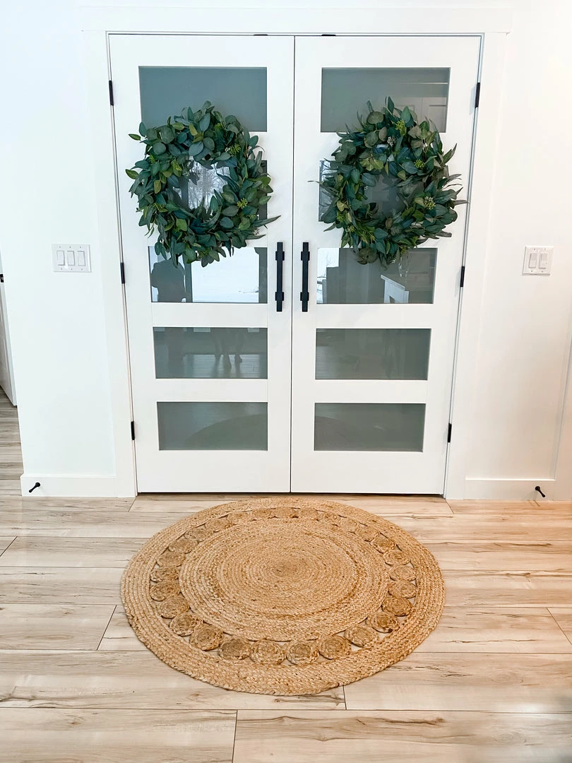 Well Woven Jute + Natural Oleana Farmhouse Jute Rug Hand-Woven Basket Weave Jute Rug Geometric Pattern Natural Color 9 Well Woven Jute + Natural Oleana Farmhouse Jute Rug Hand-Woven Basket Weave Jute Rug Geometric Pattern Natural Color