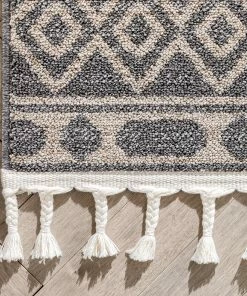 Well Woven Zafer Tribal Geometric Pattern Charcoal Kilim-Style Rug Global 15 Well Woven Zafer Tribal Geometric Pattern Charcoal Kilim-Style Rug Global
