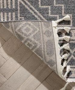 Well Woven Zafer Tribal Geometric Pattern Charcoal Kilim-Style Rug Global 16 Well Woven Zafer Tribal Geometric Pattern Charcoal Kilim-Style Rug Global