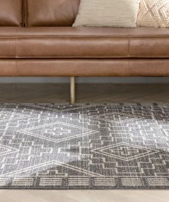 Well Woven Zafer Tribal Geometric Pattern Charcoal Kilim-Style Rug Global 19 Well Woven Zafer Tribal Geometric Pattern Charcoal Kilim-Style Rug Global