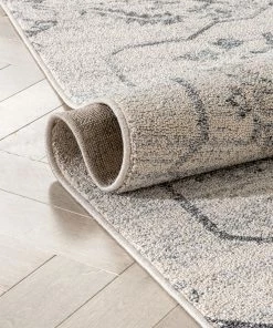 Well Woven Valentina Oriental Medallion Pattern Ivory Grey Kilim-Style Rug 18 Well Woven Valentina Oriental Medallion Pattern Ivory Grey Kilim-Style Rug