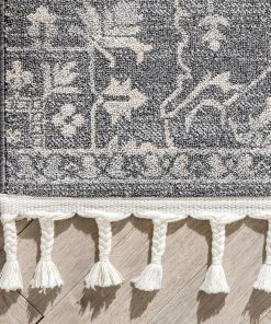 Well Woven Valentina Oriental Medallion Pattern Grey Kilim-Style Rug 15 Well Woven Valentina Oriental Medallion Pattern Grey Kilim-Style Rug