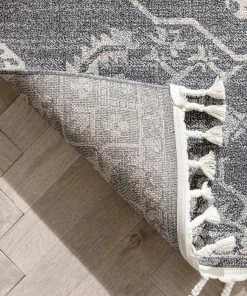 Well Woven Valentina Oriental Medallion Pattern Grey Kilim-Style Rug 16 Well Woven Valentina Oriental Medallion Pattern Grey Kilim-Style Rug