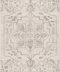 Well Woven Global Valentina Oriental Medallion Pattern Brown Beige Kilim-Style Rug