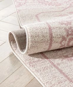 Well Woven Global Valentina Oriental Medallion Pattern Blush Kilim-Style Rug