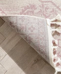 Well Woven Global Valentina Oriental Medallion Pattern Blush Kilim-Style Rug