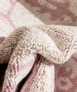 Well Woven Global Valentina Oriental Medallion Pattern Blush Kilim-Style Rug