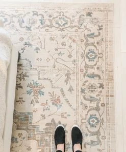 Well Woven Mariah Beige Vintage Oriental Medallion Rug 16 Well Woven Mariah Beige Vintage Oriental Medallion Rug