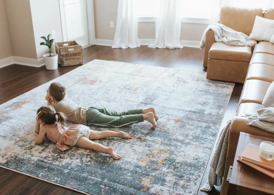 Well Woven Nadine Abstract Vintage Distressed Blue Rug Global 8 Well Woven Nadine Abstract Vintage Distressed Blue Rug Global