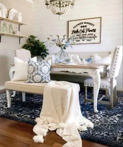 Well Woven Sultana Blue Vintage Floral Rug