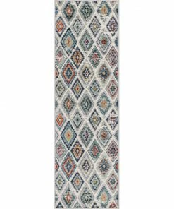 Well Woven Meridian Southwestern Diamond Pattern Grey Blue Distressed Rug Global 22 Well Woven Meridian Southwestern Diamond Pattern Grey Blue Distressed Rug Global