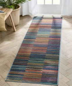 Well Woven Nampa Tribal Stripes Geometric Pattern Blue Red Distressed Rug Global 23 Well Woven Nampa Tribal Stripes Geometric Pattern Blue Red Distressed Rug Global