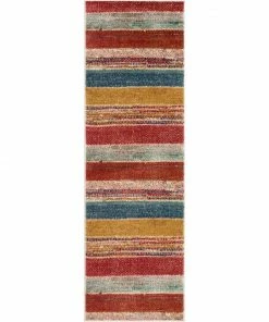 Well Woven Teton Tribal Stripes Red Yellow Distressed Rug Global 22 Well Woven Teton Tribal Stripes Red Yellow Distressed Rug Global
