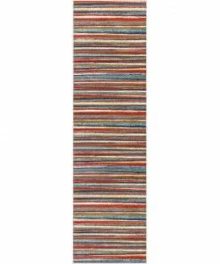 Well Woven Melba Tribal Stripes Blue Red Distressed Rug Global 24 Well Woven Melba Tribal Stripes Blue Red Distressed Rug Global