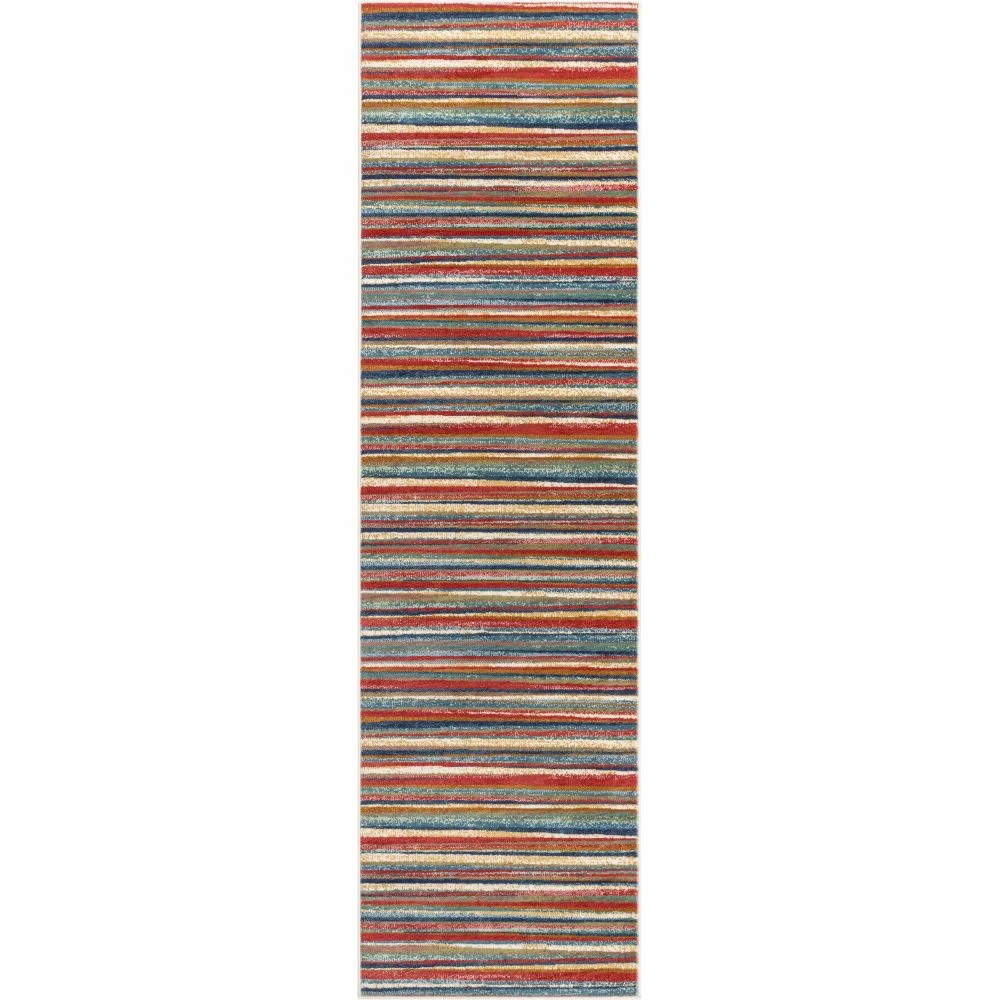 Well Woven Melba Tribal Stripes Blue Red Distressed Rug Global 12 Well Woven Melba Tribal Stripes Blue Red Distressed Rug Global
