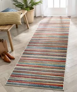 Well Woven Melba Tribal Stripes Blue Red Distressed Rug Global 25 Well Woven Melba Tribal Stripes Blue Red Distressed Rug Global