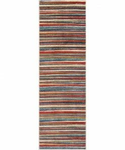 Well Woven Melba Tribal Stripes Blue Red Distressed Rug Global 22 Well Woven Melba Tribal Stripes Blue Red Distressed Rug Global