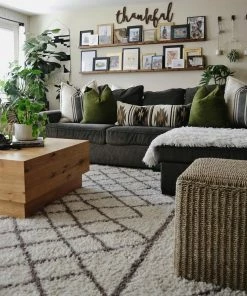 Well Woven Radley Natural Tribal Moroccan Shag Rug Global